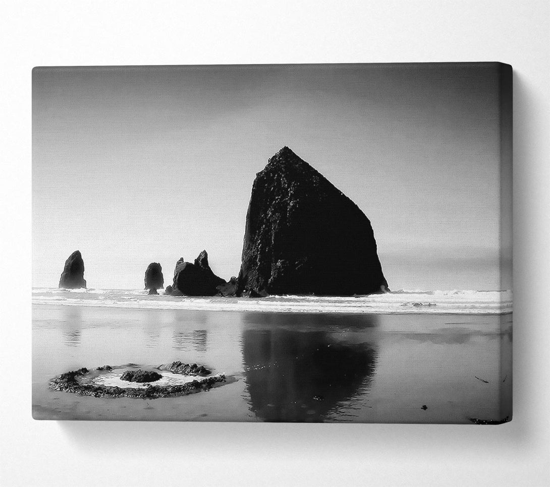  A Canvas Print of Turning Of The Tides B n W Canvas Print