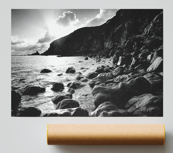 Cornwall Waters B N W Print