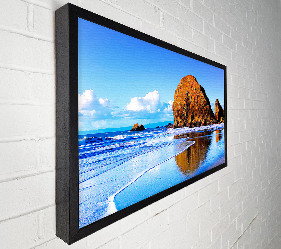  A Canvas Print of Beach Rocks Canvas Print