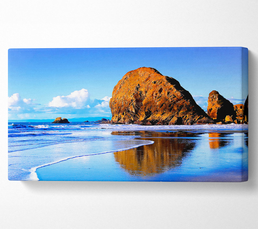  A Canvas Print of Beach Rocks Canvas Print