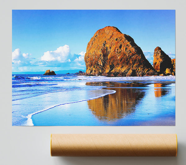 Beach Rocks Giclee Print