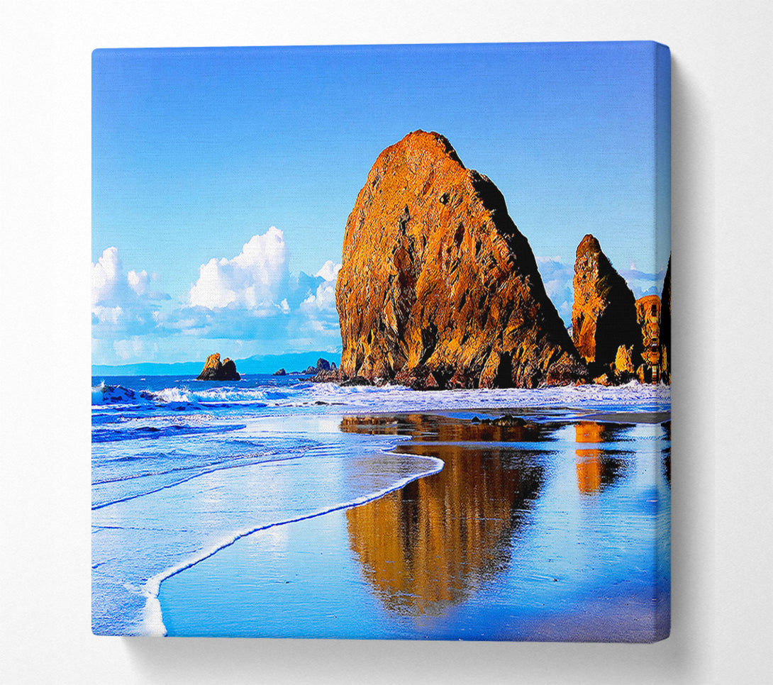  A Canvas Print of Beach Rocks Canvas Print