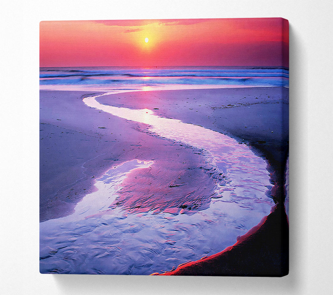  A Canvas Print of Rivers Flow To The Sea Canvas Print