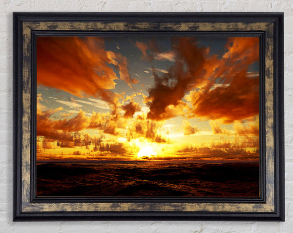 Glorious Day Break Framed Print