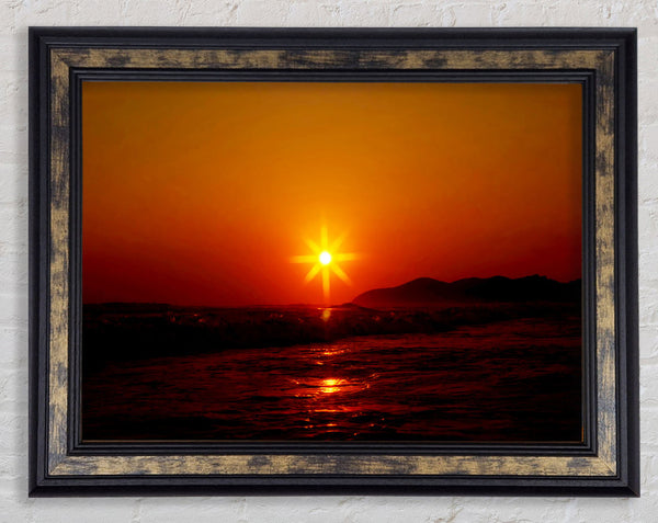 Sunstar Framed Print