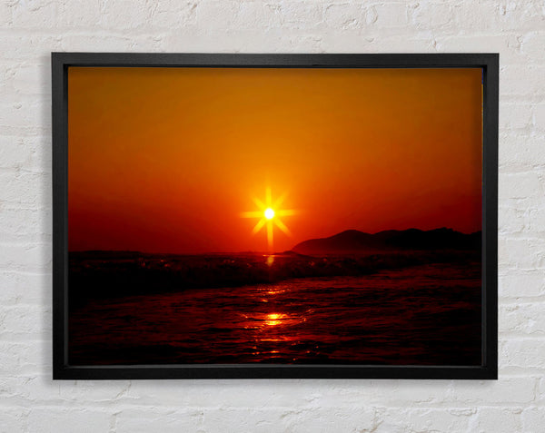 Sunstar Framed Print