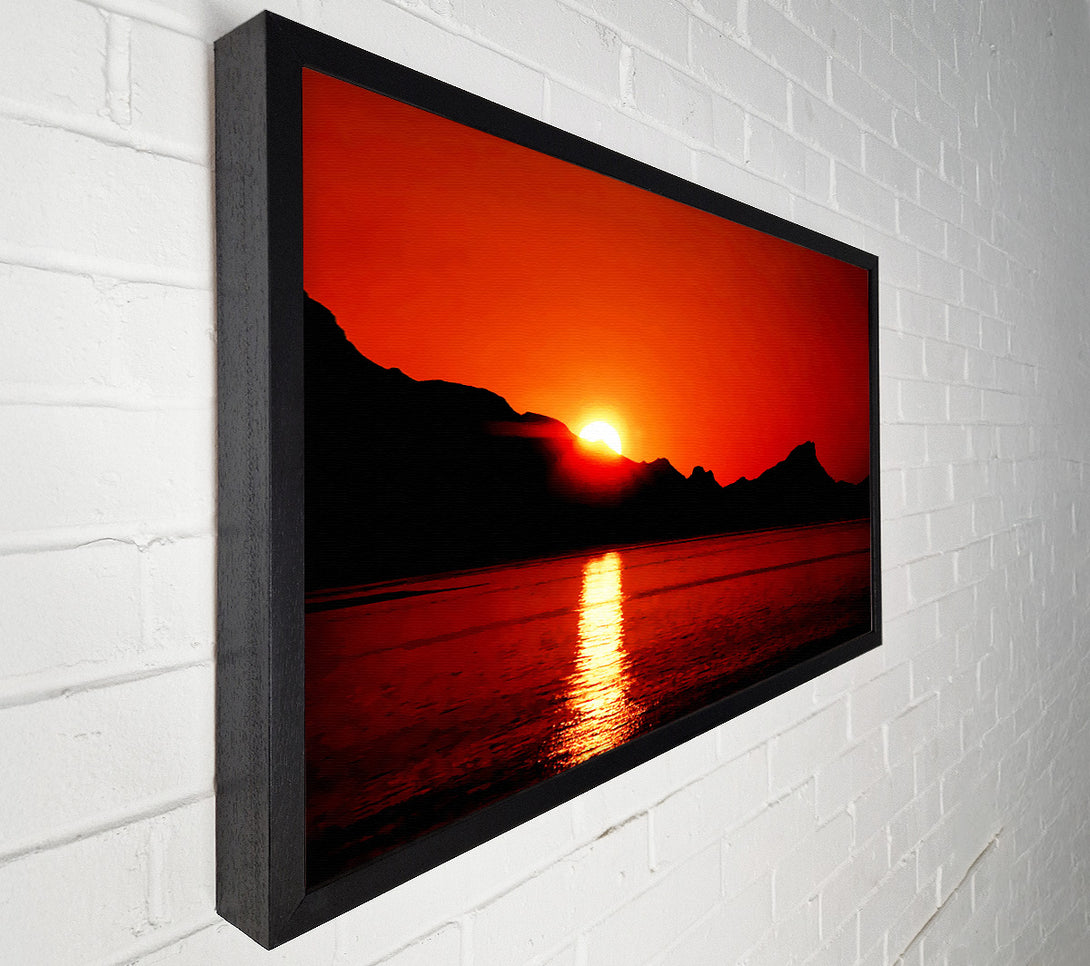  A Canvas Print of Coastal Sundown Canvas Print