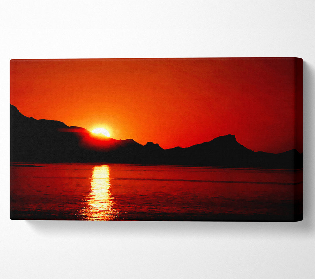  A Canvas Print of Coastal Sundown Canvas Print