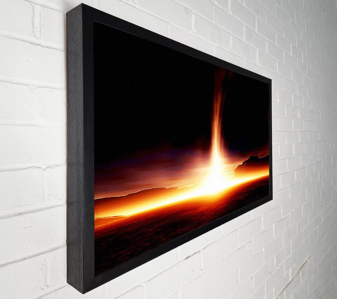  A Canvas Print of Blazing Sun Star Canvas Print
