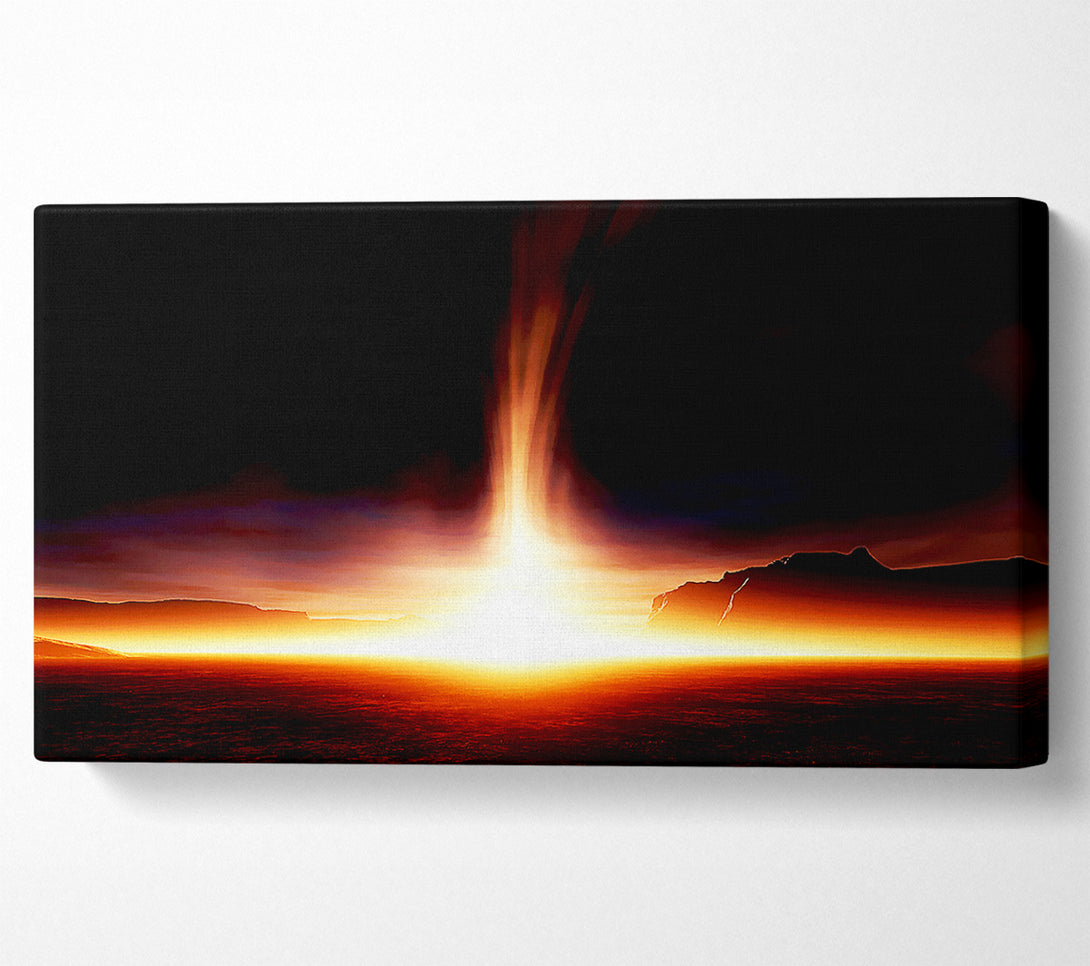  A Canvas Print of Blazing Sun Star Canvas Print