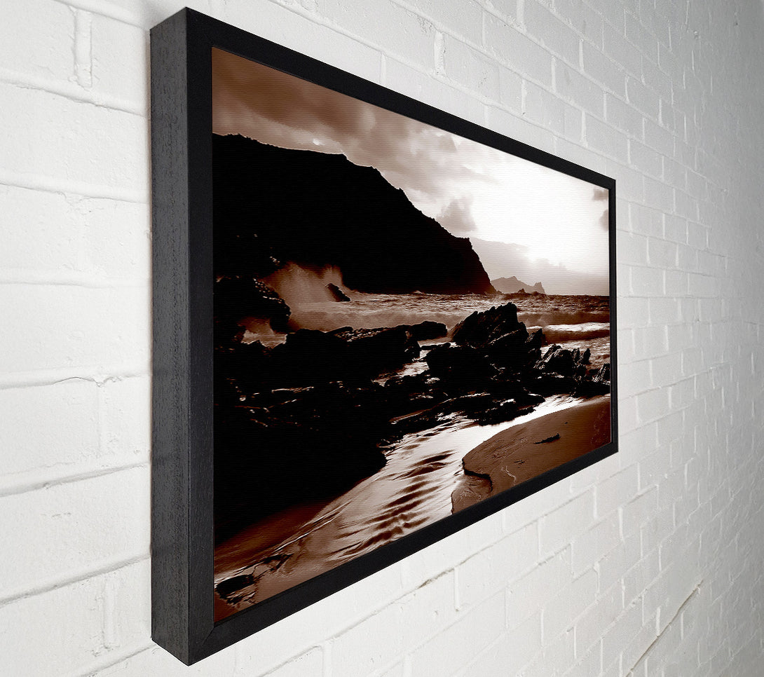  A Canvas Print of Chocolate Path To The Ocean Canvas Print