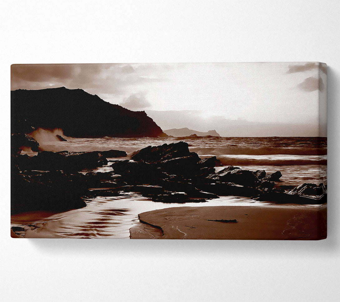  A Canvas Print of Chocolate Path To The Ocean Canvas Print