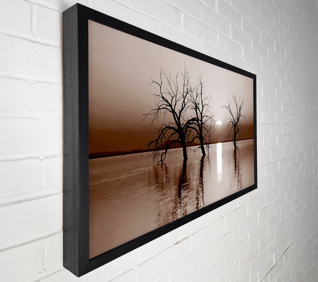  A Canvas Print of Chocolate River Tree Canvas Print