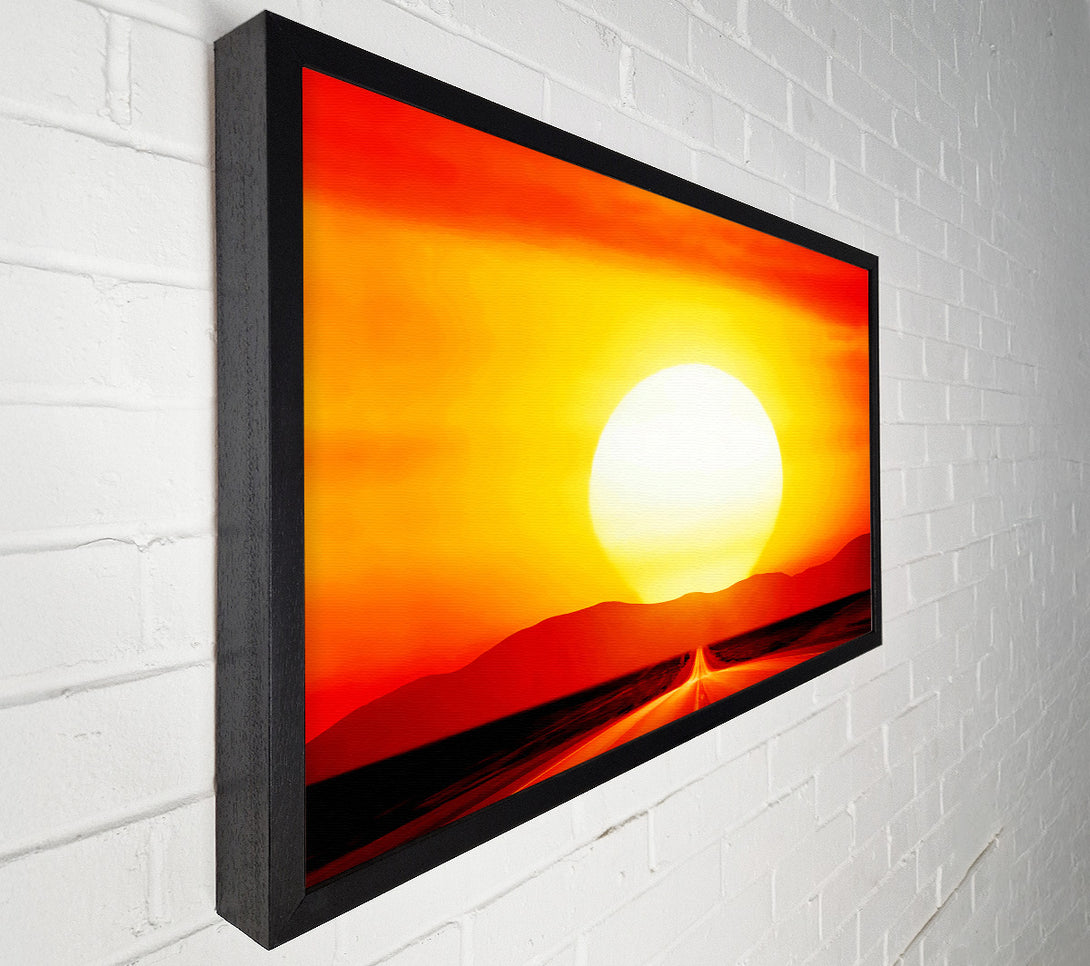  A Canvas Print of The Road To The Golden Sun Canvas Wall Art