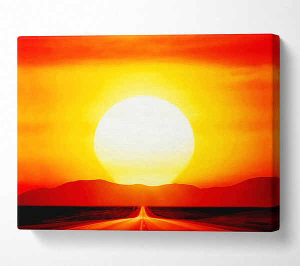  A Canvas Print of The Road To The Golden Sun Canvas Wall Art