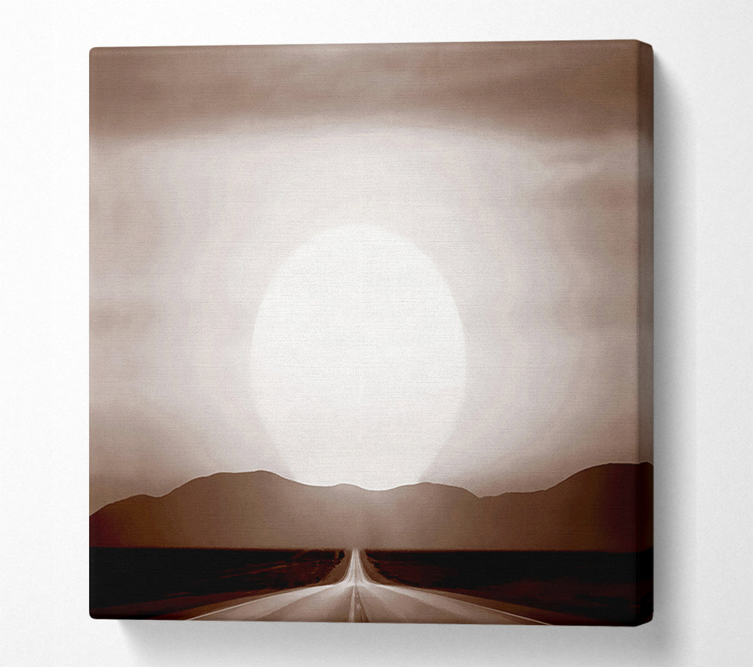  A Canvas Print of Chocolate Road To The Sun Canvas Art
