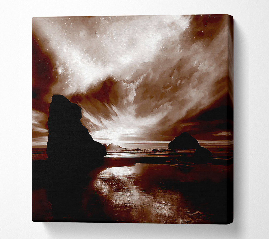  A Canvas Print of Chocolate Storm Skys Canvas Wall Art