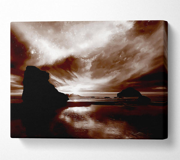  A Canvas Print of Chocolate Storm Skys Canvas Wall Art