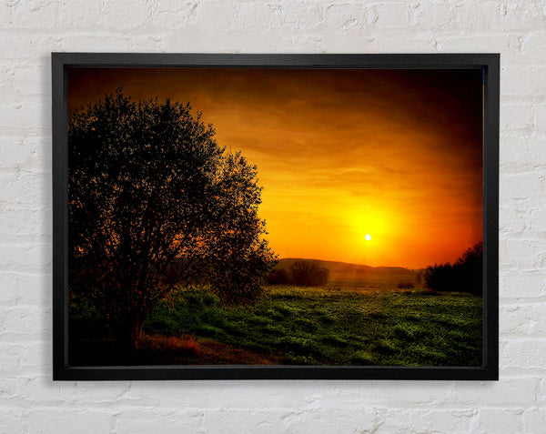 Yorkshire Dales Glow Framed Print