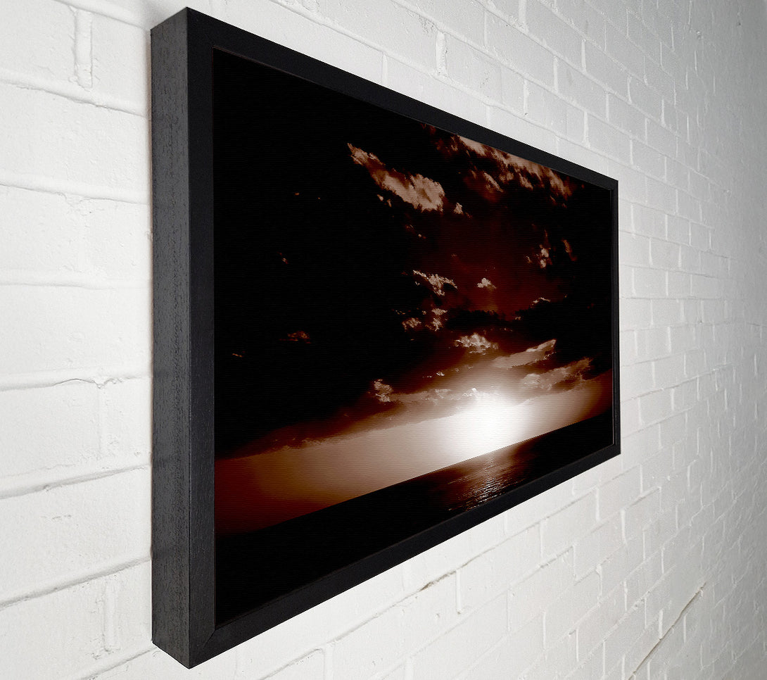  A Canvas Print of Chocolate Sun Clouds Canvas Print