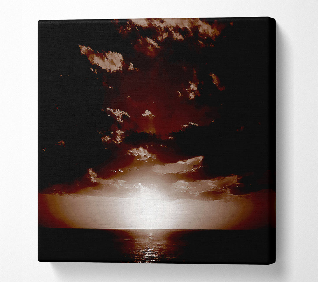  A Canvas Print of Chocolate Sun Clouds Canvas Print