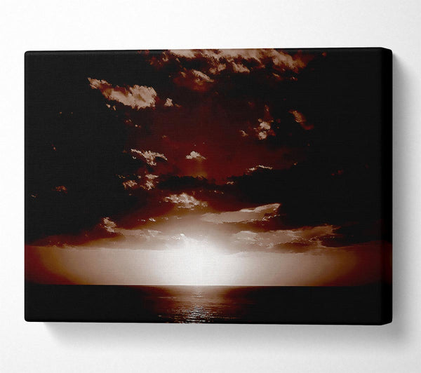  A Canvas Print of Chocolate Sun Clouds Canvas Print
