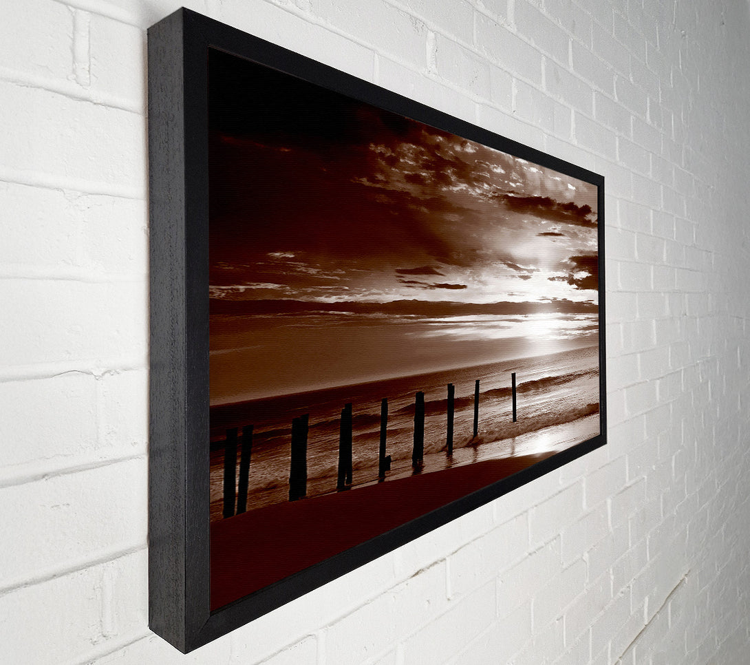  A Canvas Print of Chocolate Ocean Walk Canvas Art