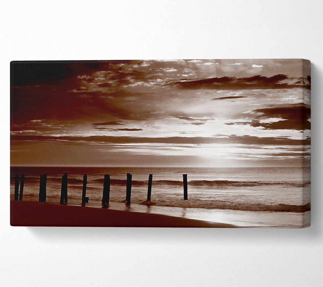  A Canvas Print of Chocolate Ocean Walk Canvas Art