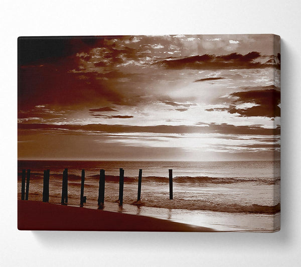  A Canvas Print of Chocolate Ocean Walk Canvas Art