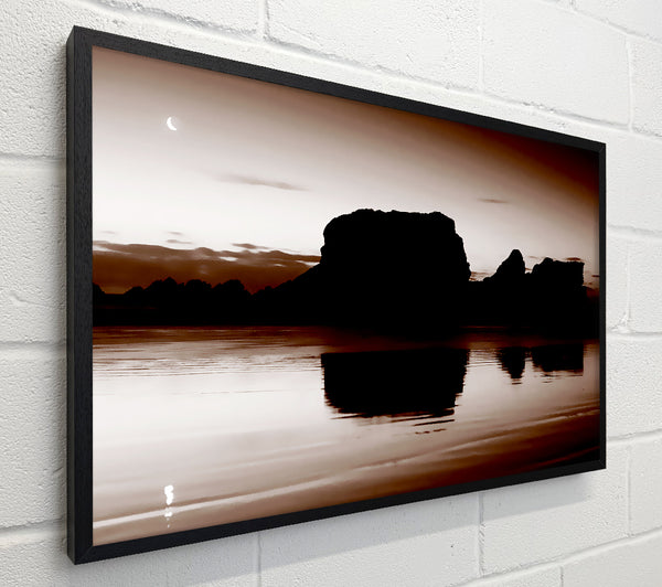 Chocolate Moon Reflection