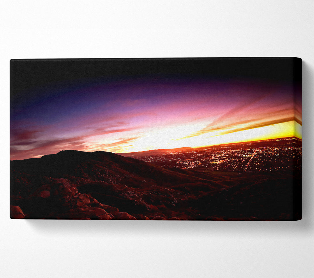  A Canvas Print of Metro Sunset Canvas Print