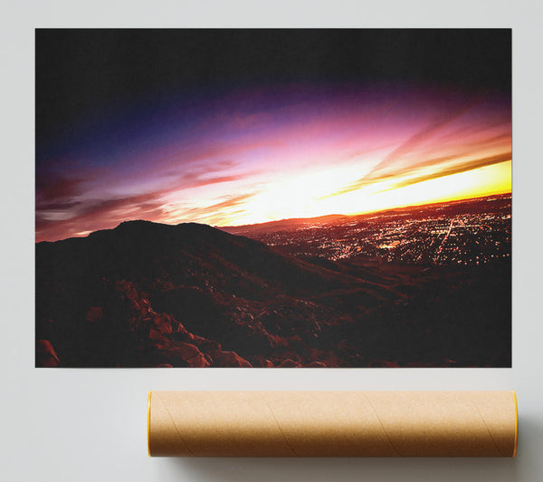 Metro Sunset Giclee Print