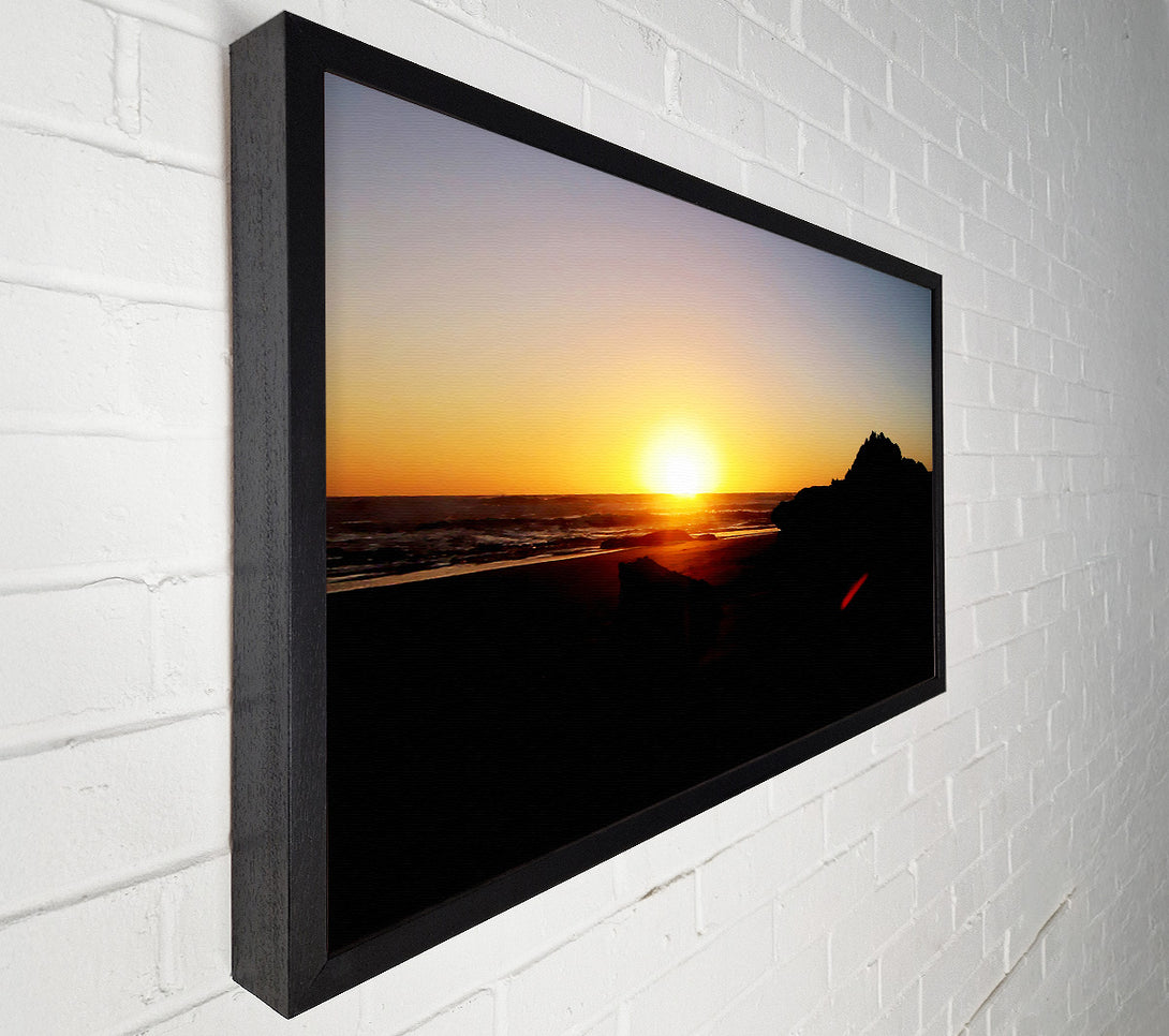  A Canvas Print of The Sun At Dusk Canvas Print