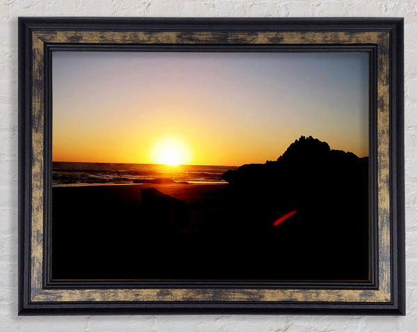 The Sun At Dusk Framed Print