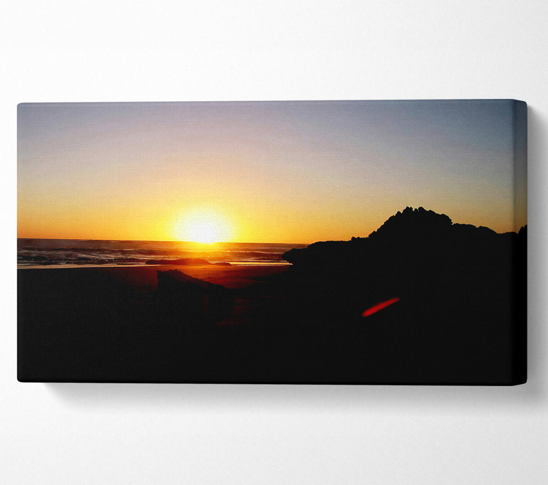  A Canvas Print of The Sun At Dusk Canvas Print