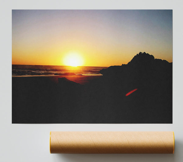 The Sun At Dusk Print