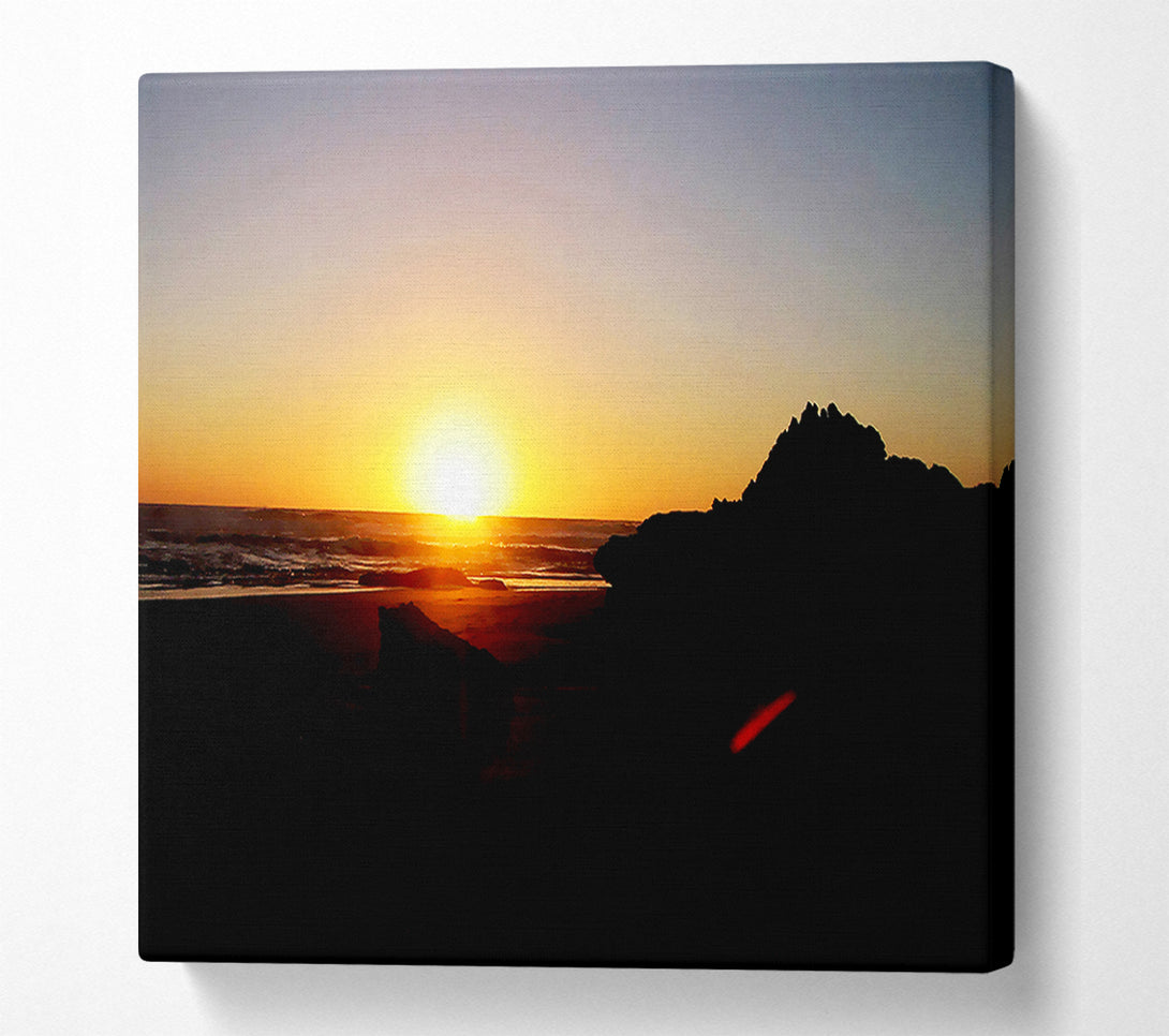  A Canvas Print of The Sun At Dusk Canvas Print