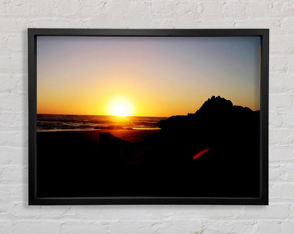 The Sun At Dusk Framed Print
