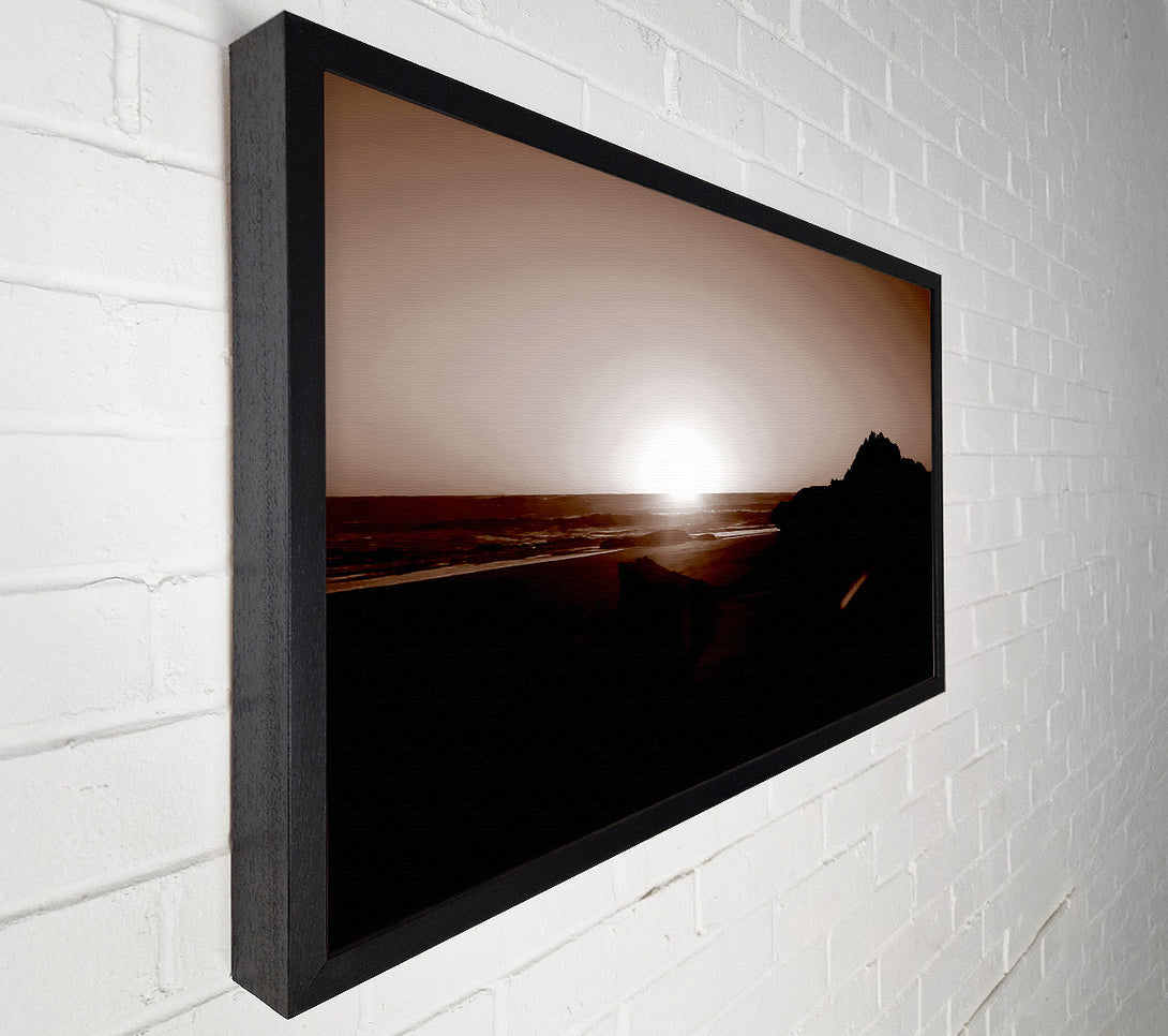  A Canvas Print of Chocolate Sunrays Canvas Print