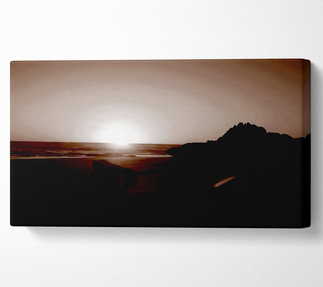  A Canvas Print of Chocolate Sunrays Canvas Print