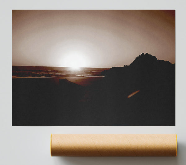Chocolate Sunrays Poster
