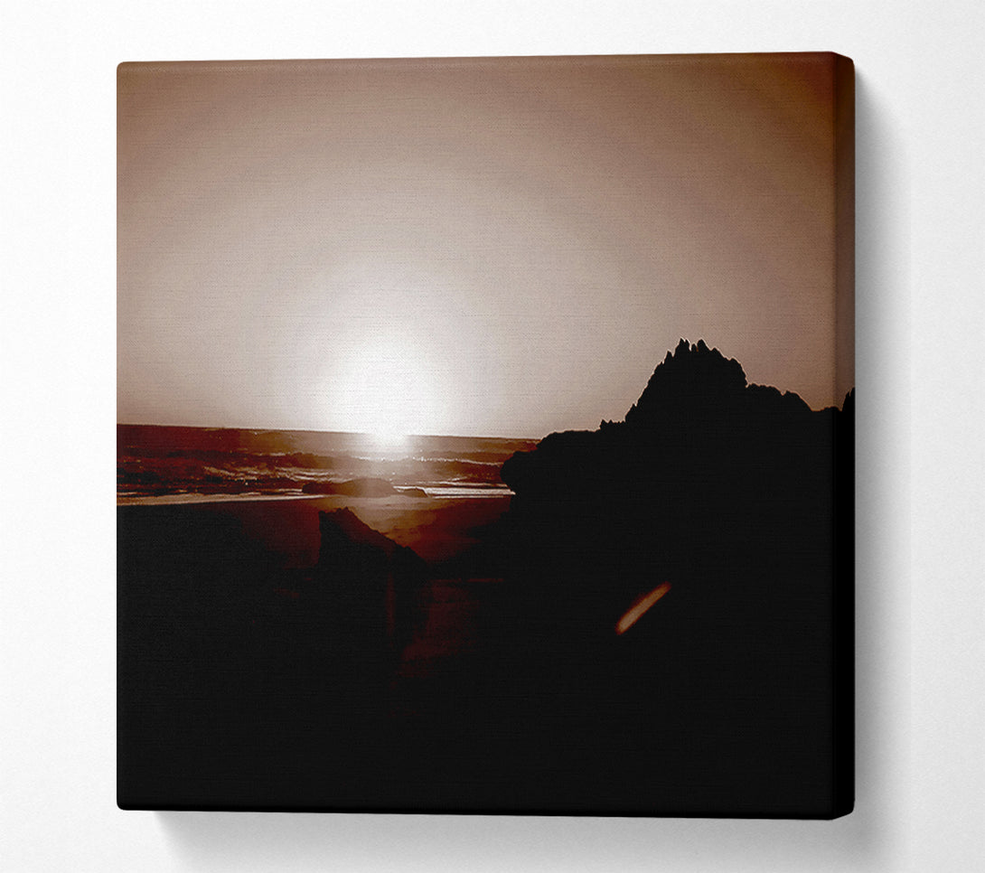  A Canvas Print of Chocolate Sunrays Canvas Print