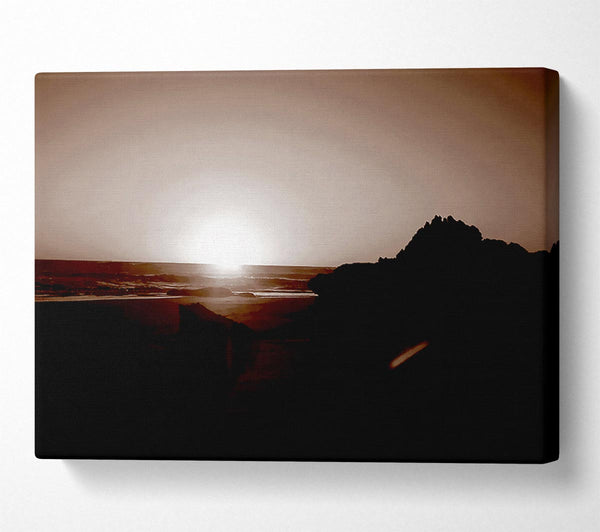  A Canvas Print of Chocolate Sunrays Canvas Print