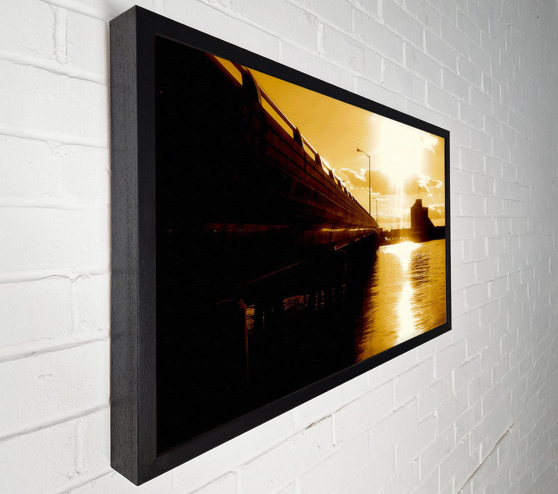  A Canvas Print of The Pier Above Caramel Canvas Wall Art