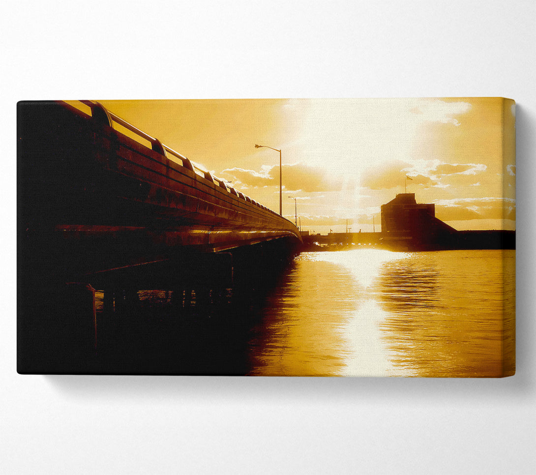  A Canvas Print of The Pier Above Caramel Canvas Wall Art