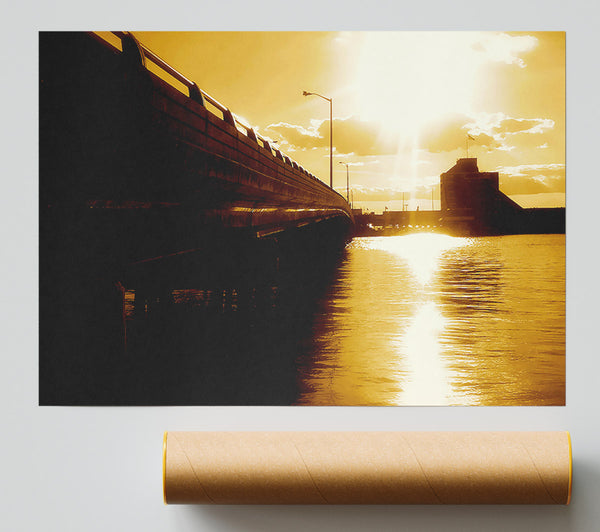 The Pier Above Caramel Giclee Print