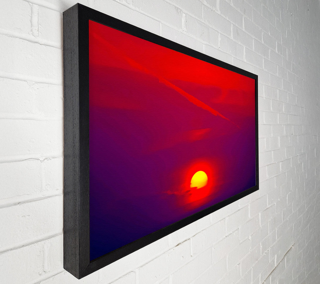  A Canvas Print of The Glow Of The Red Sun Canvas Art