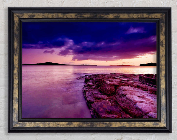 Perfect Harbour Framed Print