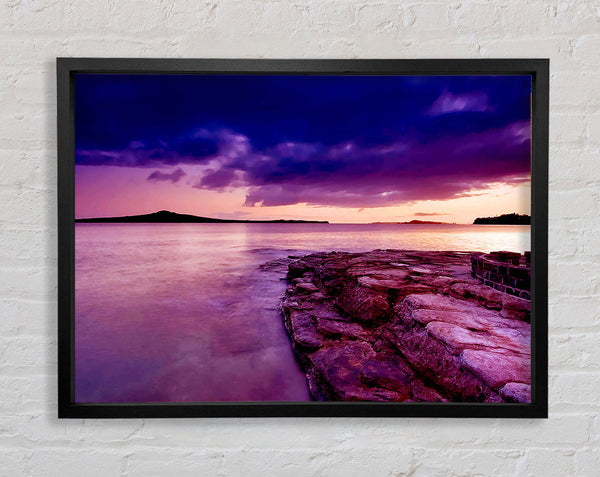 Perfect Harbour Framed Print