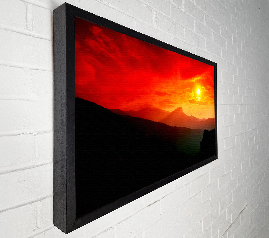  A Canvas Print of Sunblaze In The Italian Hills Canvas Wall Art